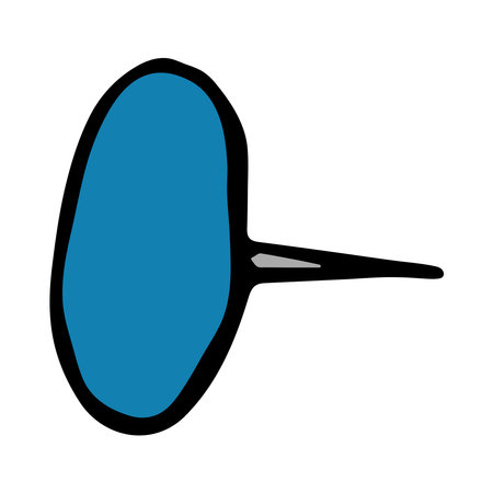 Vector pushpin clipart. Hand drawn office supplies. For print, web, design, decor, logoのイラスト素材