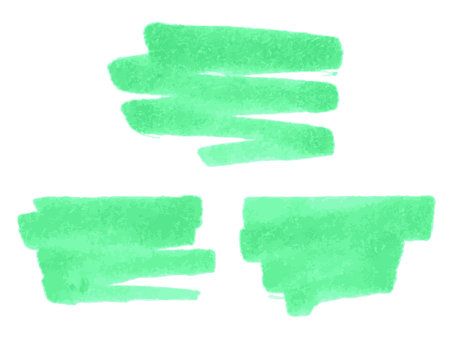 Vector set of paint brush spot, hand painted background, watercolor dab clipartのイラスト素材