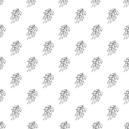 Seamless pattern with olive branches for decorative print, wrapping paper, greeting cards, wallpaper and fabricのイラスト素材
