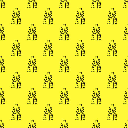 Seamless pattern with sun doodle for decorative print, wrapping paper, greeting cards, wallpaper and fabricのイラスト素材