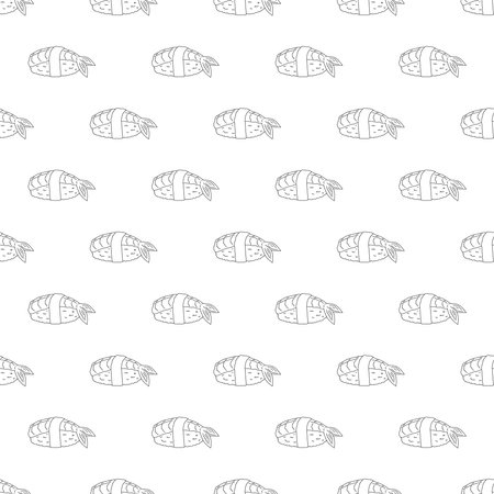Seamless pattern with sushi for decorative print, wrapping paper, menu, wallpaper and fabricのイラスト素材