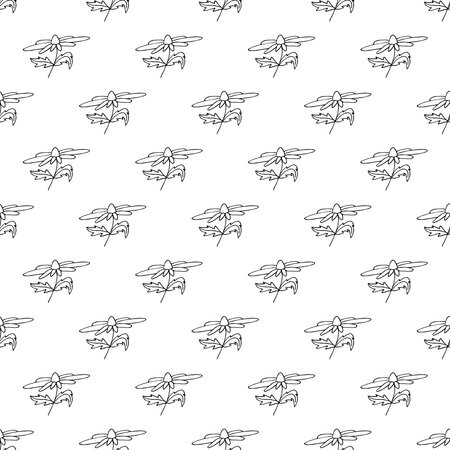 Summer seamless pattern with flowers doodle for decorative print, wrapping paper, greeting cards, wallpaper and fabricのイラスト素材