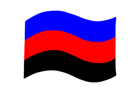 Colorful Polyamory pride flag Happy pride day LGBTQ community Pride Month Vector hand drawn doodle for posters, stickers, logo, cardsのイラスト素材