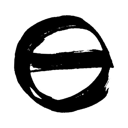 Hand drawn agender genderless gender identity icon Symbol used to represent sex and genderのイラスト素材