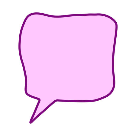 Hand drawn speech bubble Blank empty message box Textbox frame for banners, price tags, stickers,...