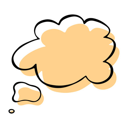 Hand drawn speech bubble Blank empty message box Textbox frame for banners, price tags, stickers, designのイラスト素材