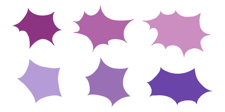 Set of hand drawn speech bubble Blank empty message box Textbox frame for banners, price tags, stickers, designのイラスト素材