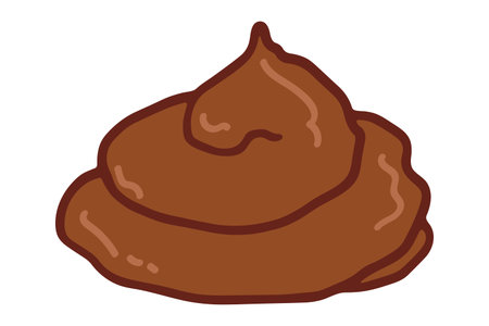 Hand drawn pet poop doodle Pile of feces Turd Manure Dung Shit Toilet Crap heap Pile of dog, cat or human poo in sketch style Animals and human excrements Single element for web, design, decorのイラスト素材