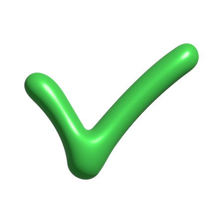 3d check mark clipart Single element for designの写真素材
