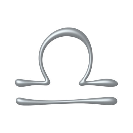 3d libra zodiac sign Astrology clipart Element for design