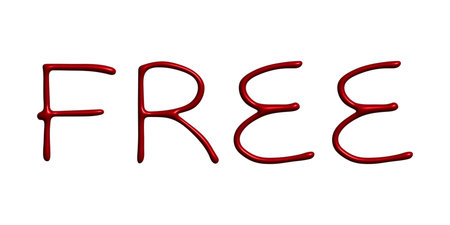 Free lettering 3d word Template for marketing ad, print, web, banner, poster, flyerの写真素材