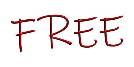 Free lettering 3d word Template for marketing ad, print, web, banner, poster, flyer