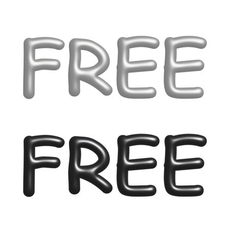 Free lettering 3d word Template for marketing ad, print, web, banner, poster, flyerの写真素材