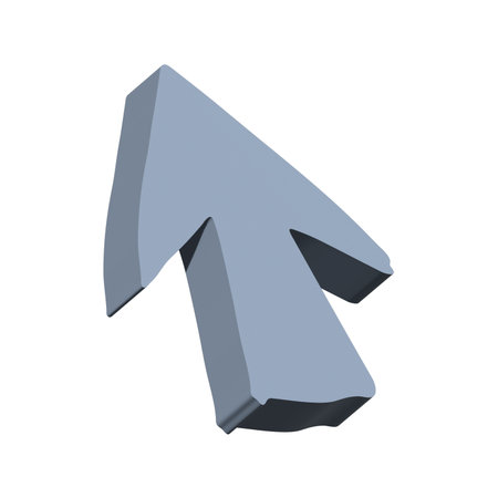 3d arrow symbol. Business clipart. Single element for designの写真素材