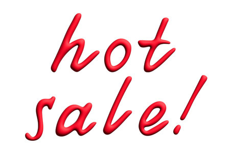 Hot sale lettering 3d word Template for marketing ad, print, web, banner, poster, flyerの写真素材