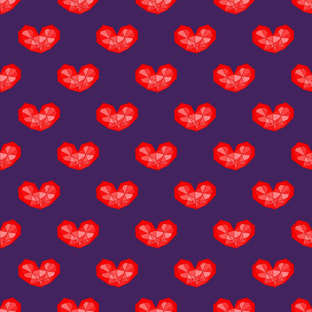 Seamless pattern with hand drawn heart doodle for decorative print, wrapping paper, greeting cards...