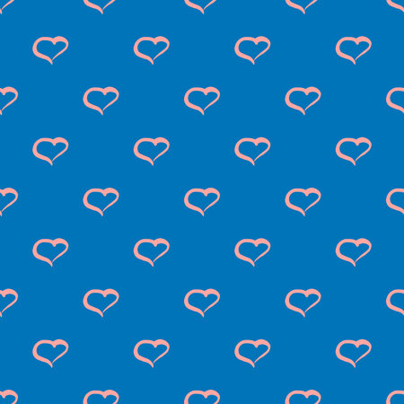 Seamless pattern with hand drawn heart doodle for decorative print, wrapping paper, greeting cards...
