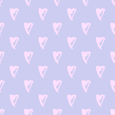 Seamless pattern with hand drawn heart doodle for decorative print, wrapping paper, greeting cards...