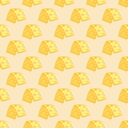 Seamless pattern with cheese doodle for decorative print, wrapping paper, greeting cards, wallpaper...