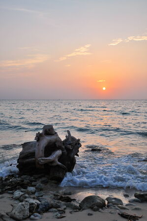 Sunset over seaの写真素材