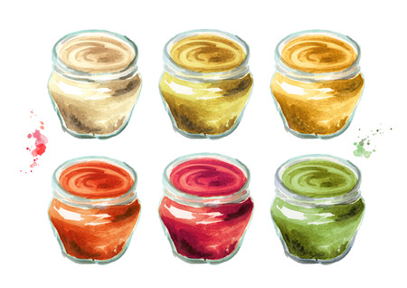 Hand drawn watercolor isolated on white backgroundの写真素材