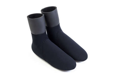 Swimming boots. Neoprene diving shoesの写真素材