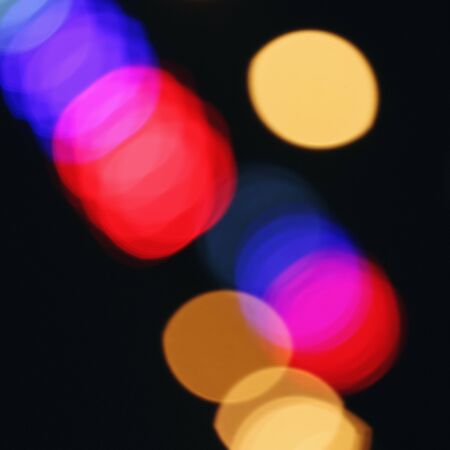 Abstract Bokeh Lights Background, Traffic Lights Defocused. Multicolored.の写真素材