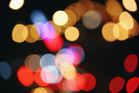 Abstract Bokeh Lights Background, Traffic Lights Defocused. Multicolored.の写真素材