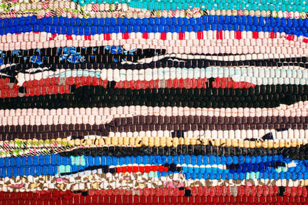 Colorful Fabric Striped Background, Indian Styleの写真素材