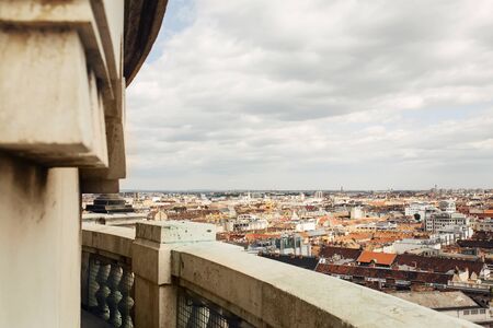 View from Basilica of Saint Stephen on cityscape of Budapest, the capital of Hungaryの写真素材