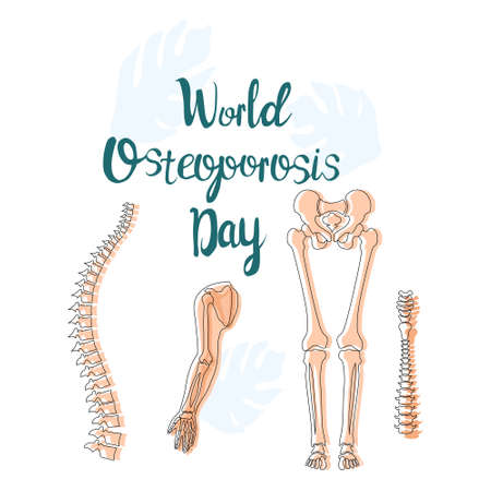 World Osteoporosis Day concept. Movement disability and arthritis,disease of elbow and hip joint....
