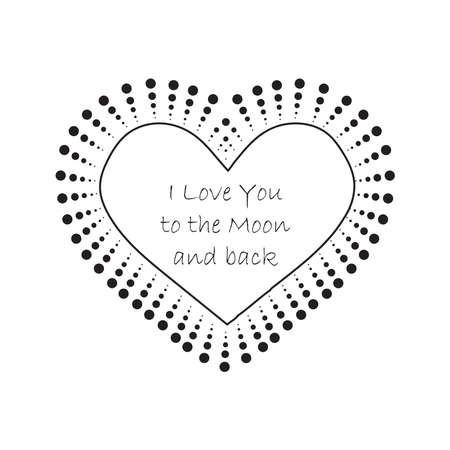 Simple minimalistic valentine's day greating card. WEdding day invitation. Simple love and relations design elementのイラスト素材