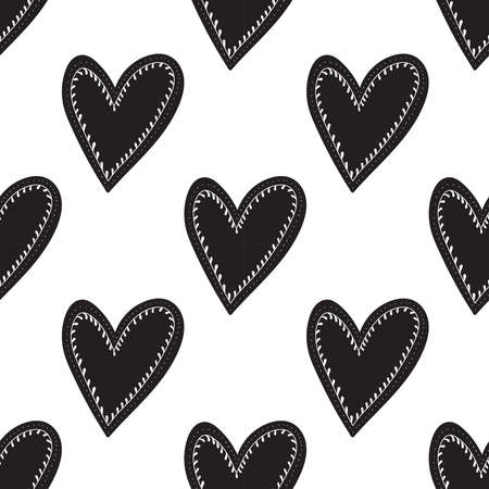 Valentine's day love hearts seamless pattern for wrapping paperのイラスト素材