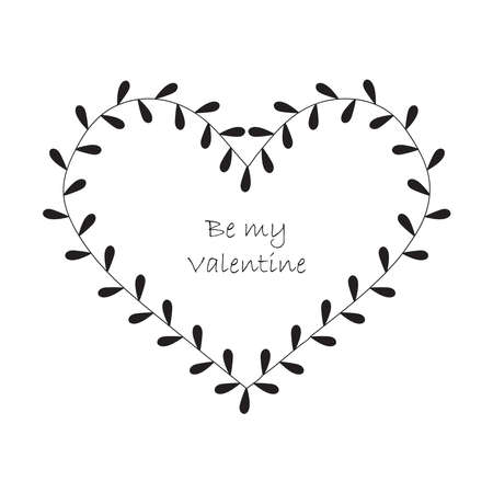 Simple minimalistic valentine's day greating card. WEdding day invitation. Simple love and relations design elementのイラスト素材