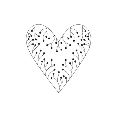 Simple minimalistic valentine's day greating card. WEdding day invitation. Simple love and relations design elementのイラスト素材