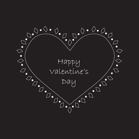 Simple minimalistic valentine's day greating card. WEdding day invitation. Simple love and relations design elementのイラスト素材