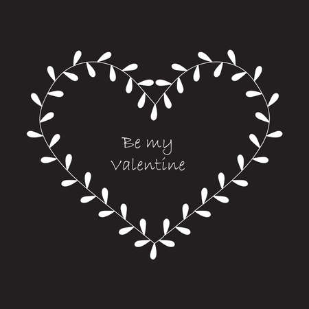 Simple minimalistic valentine's day greating card. WEdding day invitation. Simple love and relations design elementのイラスト素材