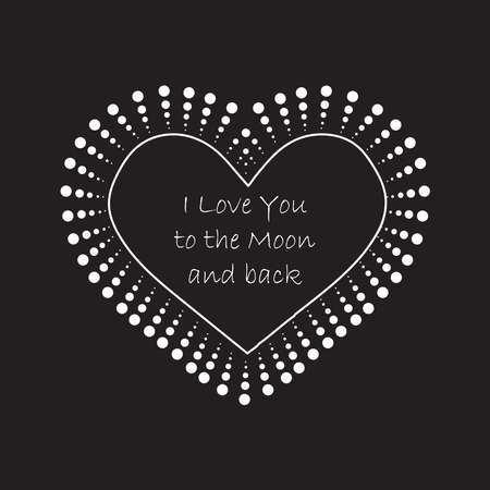 Simple minimalistic valentine's day greating card. WEdding day invitation. Simple love and relations design elementのイラスト素材