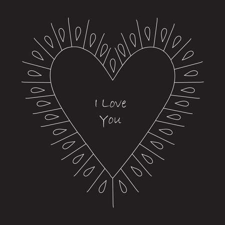 Simple minimalistic valentine's day greating card. WEdding day invitation. Simple love and relations design elementのイラスト素材