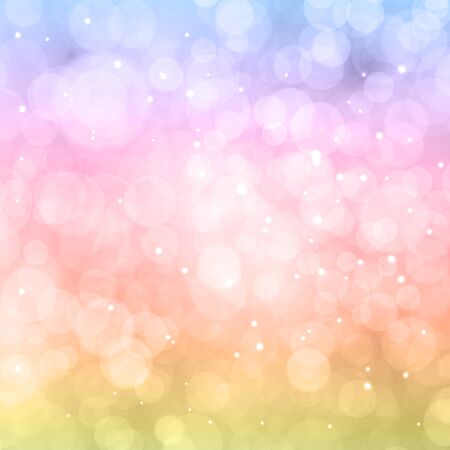 Abstract colorful bokeh. Festive background. Defocused lightsVector circles illustration.のイラスト素材