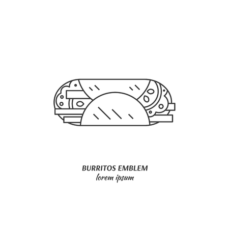 Burrito logo designのイラスト素材