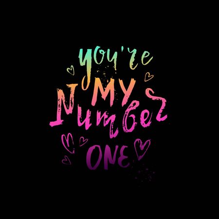 Youre my number oneのイラスト素材