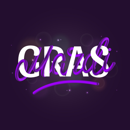 Mardi Gras background isolated on dark background.のイラスト素材