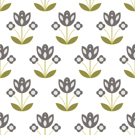 Geometric flower patternのイラスト素材