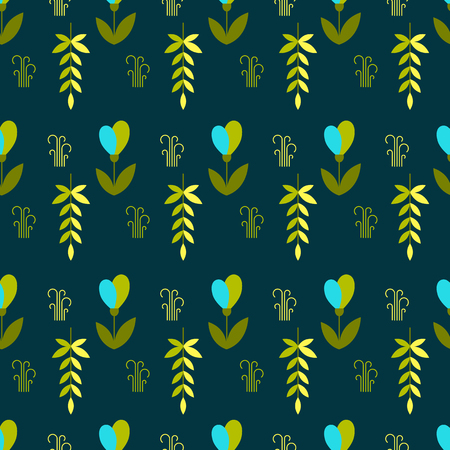 Geometric flower patternのイラスト素材