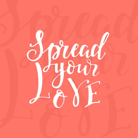 Charity lettering posterのイラスト素材