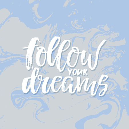 Follow your dreamsのイラスト素材
