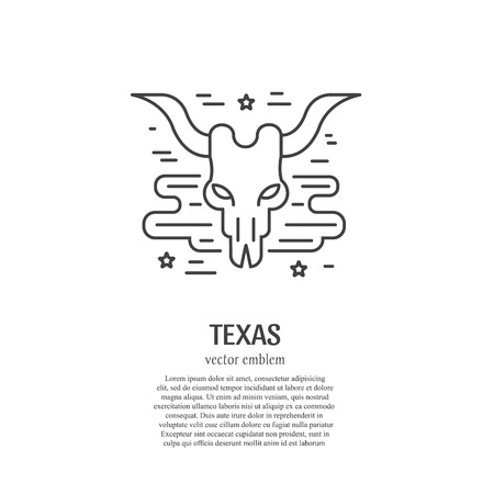 Cattle skull iconのイラスト素材