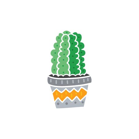 Vector cactus illustration isolated on white backgroundのイラスト素材