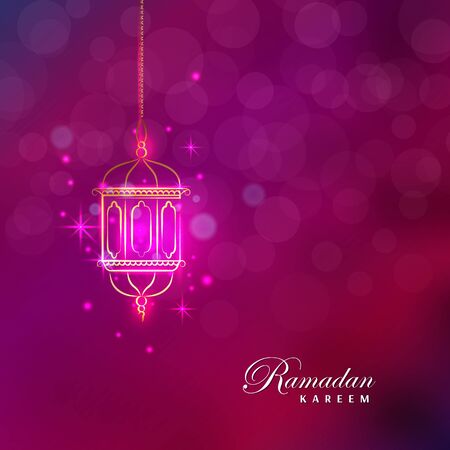 Illustration Ramadan Kareem. Greeting card with calligraphのイラスト素材